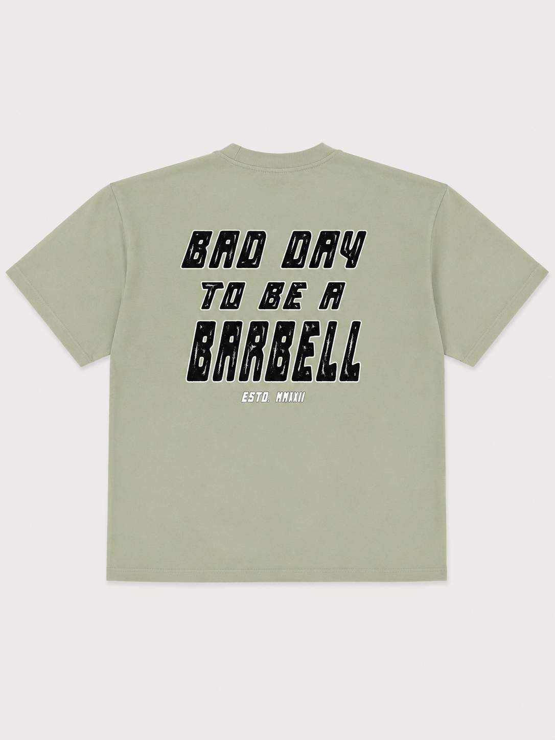 Bad Day To Be A Barbell Tee Oversized Premium Cotton 1