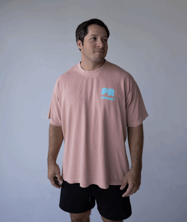 For The Chasers T Shirt Coral : Aqua front