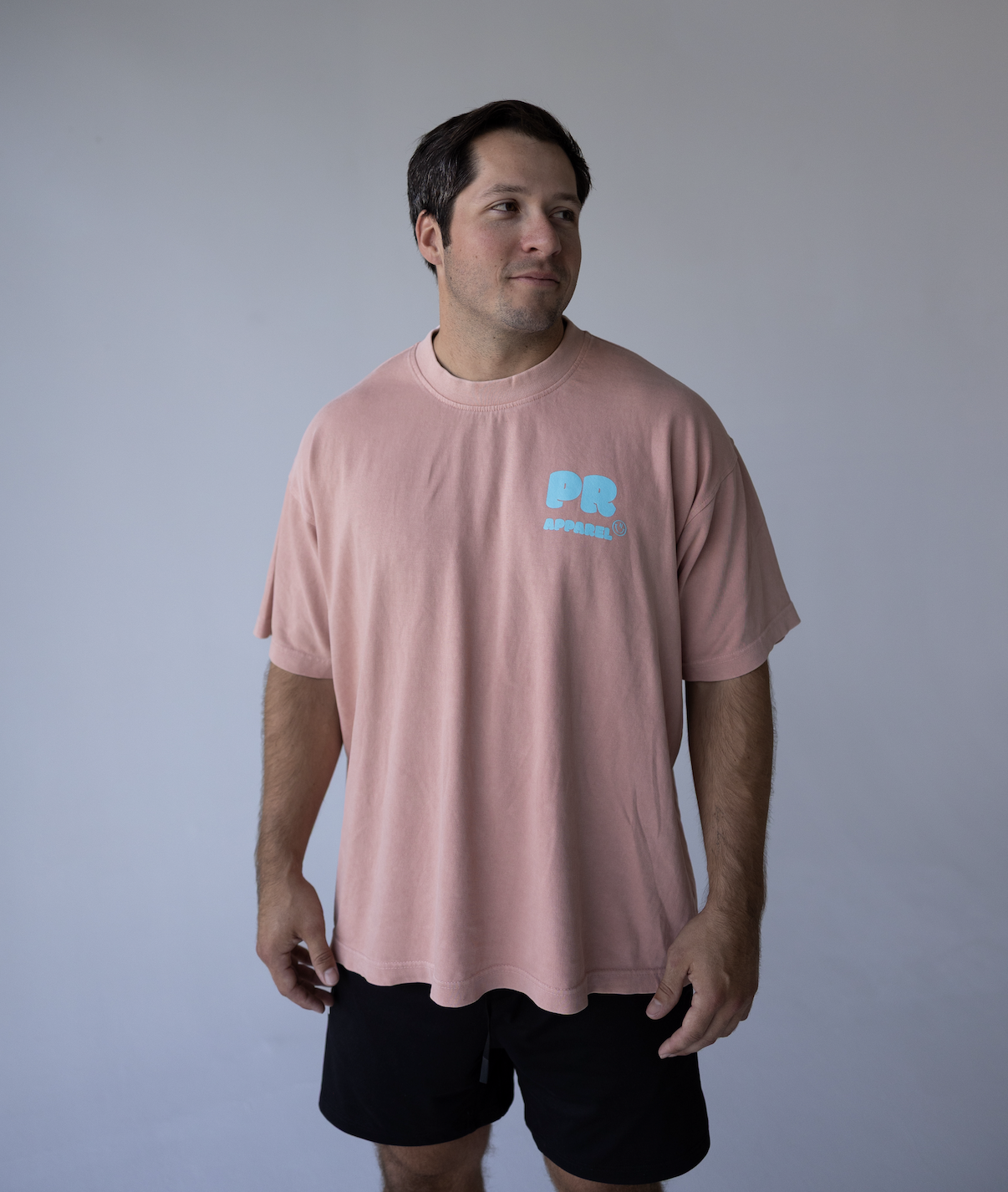 For The Chasers T Shirt Coral : Aqua front
