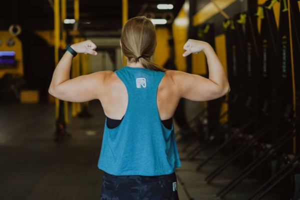 PR Mentality Tank - Deep Teal Back