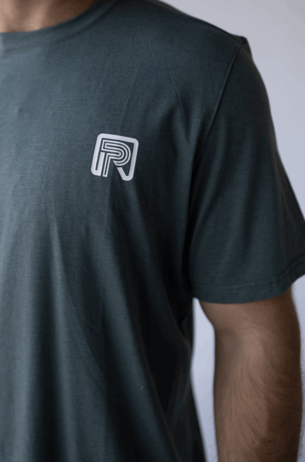 The Daily Trainer PRformance Cotton Fabric Oversize Unisex Tee, Pine Green 2