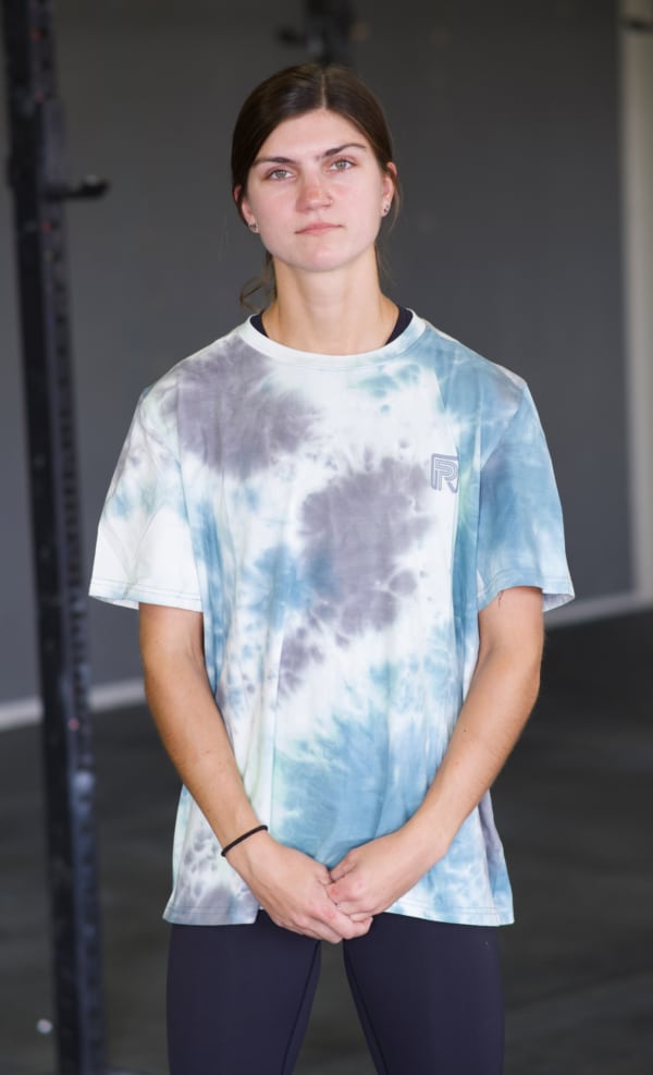 Women's Tie Dye Box Tee Front