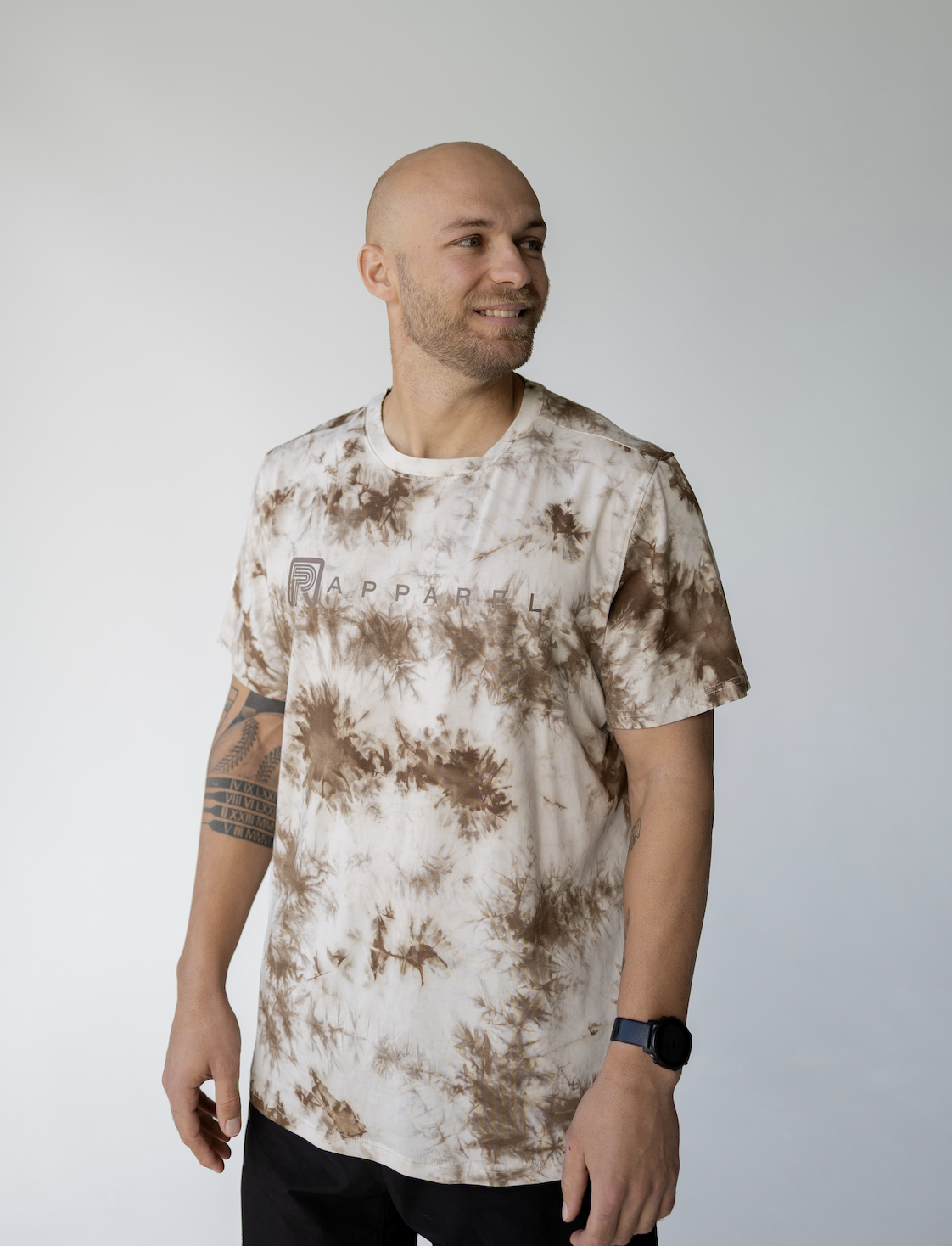 espresso tie dye t shirt front